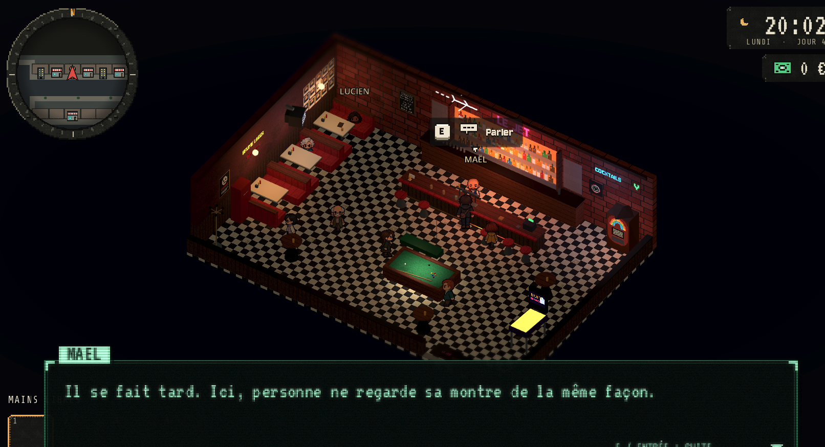 Le bar · les habitants