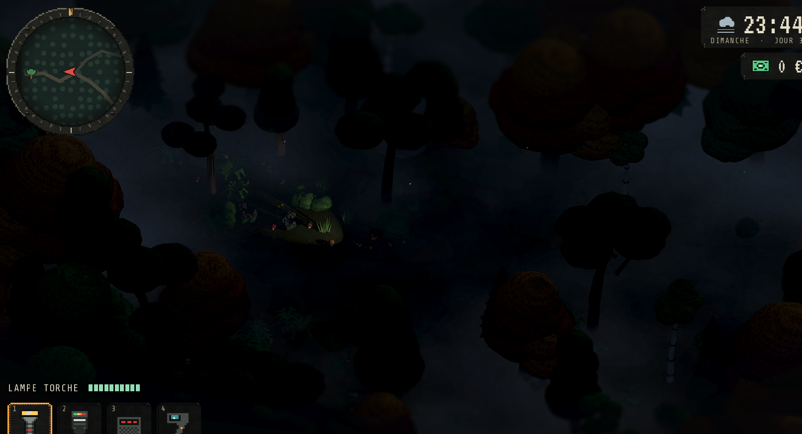 La forêt · de nuit